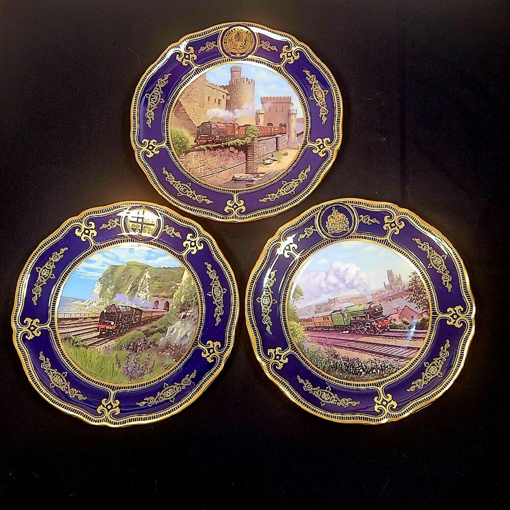 SPODE British Steam Years of Glory 3 Limited Edition TRAIN Plates RAILROAD